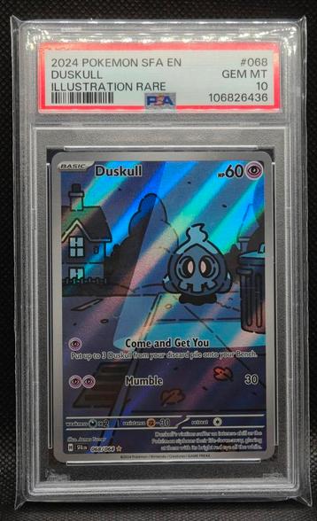 Psa 10 Mint Duskull 068 Shrouded Fable beschikbaar voor biedingen