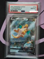 Pokemon Dragonite V 192/203 PSA 10 GEM MT, Ophalen of Verzenden, Zo goed als nieuw, Losse kaart, Foil