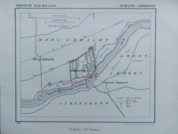 AG9 / Litho van J. Kuyper uit 1869 van Ammerstol ZH beschikbaar voor biedingen