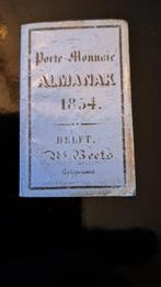 Almanak n.beets 1854 delft, Antiek en Kunst, Ophalen of Verzenden, Nicolaas Beets