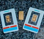 2x 1 gram en 1x 5 gram goudbaar., Ophalen of Verzenden, Goud