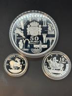 3 PROOF GESLAGEN zilverenmunten voor Spot prijs, Postzegels en Munten, Munten | Europa | Euromunten, Setje, Zilver, Ophalen of Verzenden