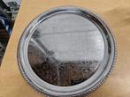 dienblad zilverkleurig rond bewerkt, Ophalen of Verzenden, 'T Olde Gre-j, Info@toldegrej.nl, Endepoelstraat 20f Didam