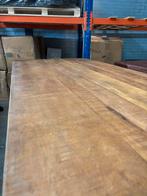 Eettafel 200 x 100 cm mangohout, 100 tot 150 cm, 200 cm of meer, Ophalen of Verzenden, Zo goed als nieuw