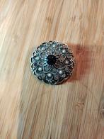 Vintage Broche met Parel en Strass, Sieraden, Tassen en Uiterlijk, Broches, Met strass, 4 tot 7 cm, Gebruikt, Ophalen of Verzenden
