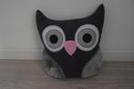 Schattig uilen kussentje, Ophalen of Verzenden, Gebruikt, Grijs, Overige vormen