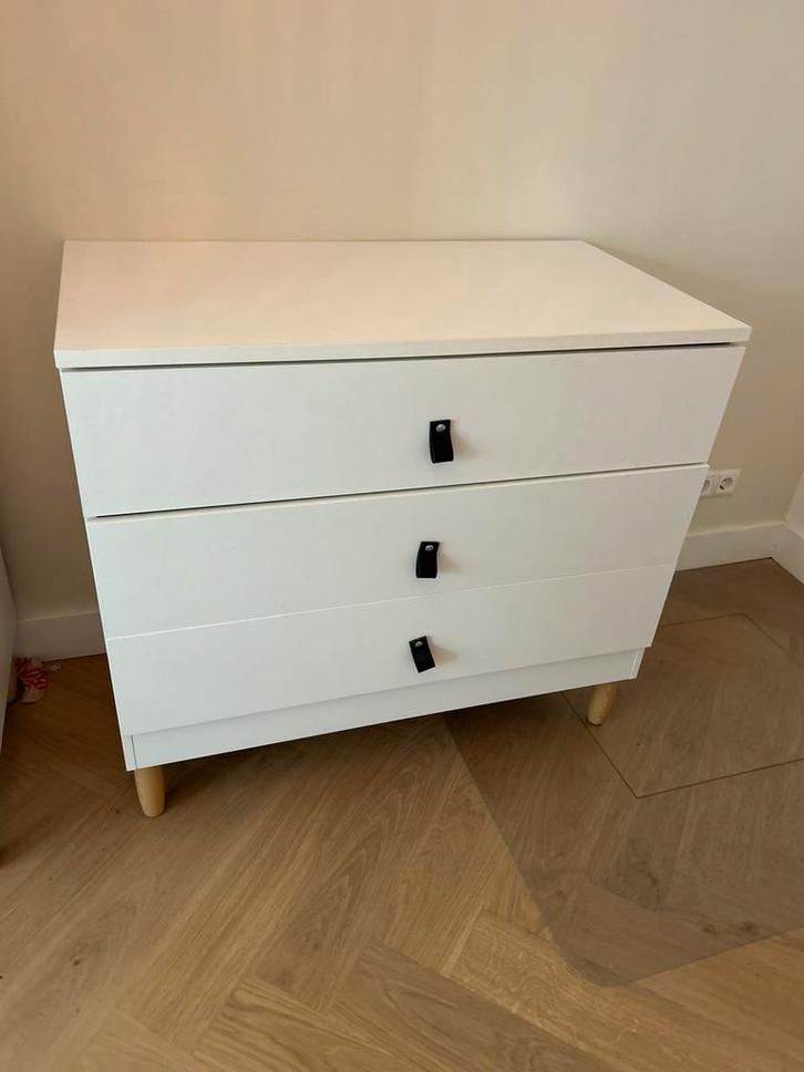Petit Amélie Bocca commode wit, Kinderen en Baby's, Kinderkamer | Commodes en Kasten, Gebruikt, Commode, 90 tot 105 cm, Minder dan 75 cm