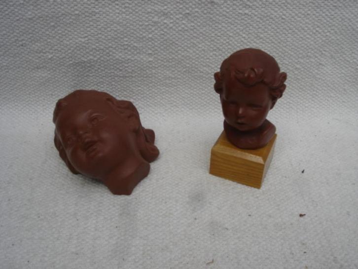 Goebel muurmasker en buste en bloemenmeisje jaren 50 / 60, Antiek en Kunst, Antiek | Keramiek en Aardewerk, Ophalen of Verzenden