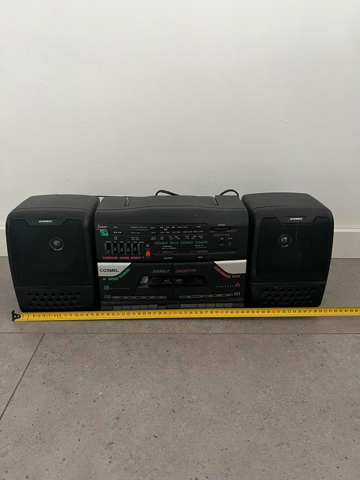 Vintage Cassetterecorder - Cosmel Dynamic, Audio, Tv en Foto, Radio's, Gebruikt, Radio, Ophalen
