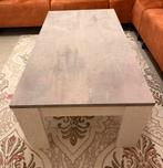Witte/grijze salontafel - Marknesse, Ophalen, Kunststof, Gebruikt, 100 tot 150 cm
