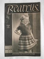 Beatrijs haken en breien. October 1950 no. 10., Ophalen, Gebruikt, Breien of Haken, Patroon of Boek