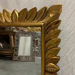Spiegel – houten lijst goud - 80 x 60 cm - TTM Wonen, Nieuw, Minder dan 100 cm, Rechthoekig, Ophalen of Verzenden