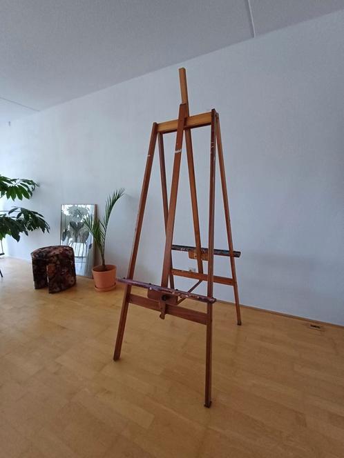 Professionele houten schildersezel- dubbelzijdig- gebruikt, Hobby en Vrije tijd, Schilderen, Gebruikt, Ezel, Ophalen