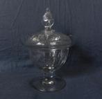 Fraaie geslepen kristallen coupe met deksel Hollands ca 1890, Antiek en Kunst, Antiek | Glas en Kristal, Ophalen of Verzenden