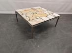 vintage design salontafel koffietafel hoektafel tafel, Ophalen, Gebruikt, 50 tot 100 cm, Vierkant
