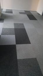 Tapijttegels 220m2 met diverse tinten grijs, Gebruikt, 75 m² of meer, Ophalen of Verzenden, Tapijttegels
