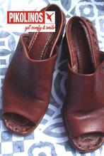 SUMMER SALE! €9,95 🫣PIKOLINOS leren sandaaltjes mt 37, Bruin, Verzenden, Sandalen of Muiltjes, Zo goed als nieuw