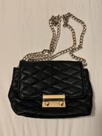 Black Chain Crossbody Bag, Ophalen of Verzenden, Gebruikt, Zwart, Schoudertasje