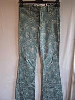 Nieuwe flared pantalon Iconic27 XS stretch petrol, Nieuw, Ophalen of Verzenden, Maat 34 (XS) of kleiner, Lang