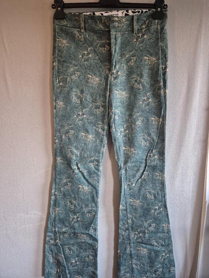 Nieuwe flared pantalon Iconic27 XS stretch petrol, Kleding | Dames, Broeken en Pantalons, Nieuw, Maat 34 (XS) of kleiner, Overige kleuren