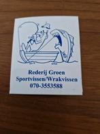 2123 Vis sticker - Rederij Groen Sportvissen/Wrakvissen, Ophalen of Verzenden, Gebruikt, Overige typen
