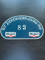 Mobil Rit Ziekenverpleging 1961 Rallyschild, Verzamelen, Ophalen of Verzenden, Gebruikt
