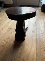 Boomstam tafeltje, Huis en Inrichting, Tafels | Bijzettafels, Ophalen, Minder dan 45 cm, Minder dan 55 cm, Rond