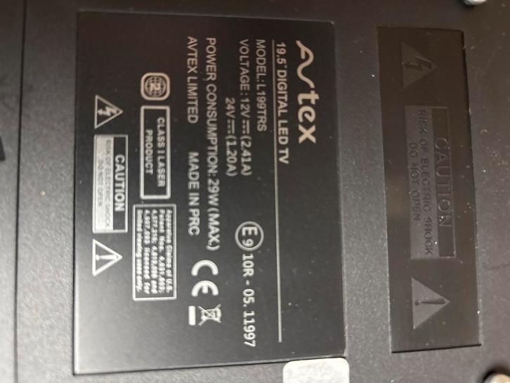 AvTex 19,5 inch LED TV - Digitale Televisie, Audio, Tv en Foto, Televisies, Gebruikt, LED, 40 tot 60 cm, Full HD (1080p), Overige merken