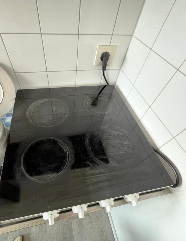 ETNA KCV154WIT keramische kookplaat, Witgoed en Apparatuur, Kookplaten, Gebruikt, Vrijstaand, Keramisch, 4 kookzones, Ophalen of Verzenden