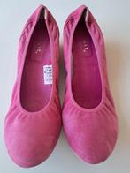 Leuke roze echt leren Pumps met sleehakjes Maat 40 (41) ZGAN, Pumps, Ophalen of Verzenden, Zo goed als nieuw, Roze
