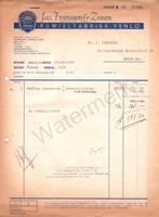 Jac. Franssen & Zonen Rijwielfabriek Venlo facturen 1948 194, Verzamelen, Overige Verzamelen, Gebruikt, Ophalen of Verzenden