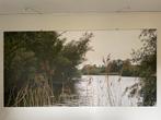 2 Bieschbosch landschappen op canvas 3,2x1,6m, Ophalen