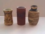 vintage vaasjes berkenbast - sgraffito, Overige materialen, Overige kleuren, Ophalen of Verzenden, Zo goed als nieuw