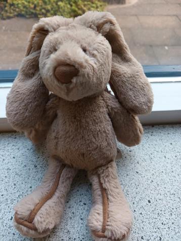 Konijn of konijntje merk Jellycat zacht lichtbruin velours beschikbaar voor biedingen
