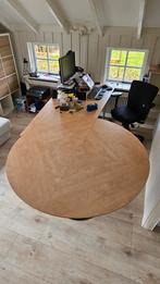 Bureau (met vergaderstuk/rond) & stoelen, Huis en Inrichting, Ophalen, Gebruikt, Bureau
