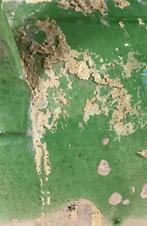 Antieke Franse gargoulette groen / geel uit de Provence, Antiek en Kunst, Ophalen of Verzenden