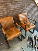 3 eetkamerstoelen in zeer goede staat, Huis en Inrichting, Stoelen, Ophalen, Bruin, Zo goed als nieuw, Stof