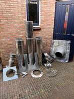 Dubbelwandige kachelpijpen set, Huis en Inrichting, Ophalen, Zo goed als nieuw, Hout, Houtkachel