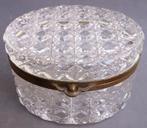 Om 1900 - 1925 Kristal Glazen Koekjes Bonbon Pot Box Doos, Antiek en Kunst, Ophalen of Verzenden