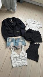 164 170 pakket set meisje xs s zwart Kolbert top wit short, Ophalen of Verzenden, Zo goed als nieuw, Meisje, Setje