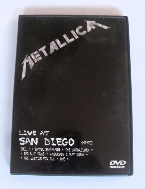 Metallica Live At San Diego 1992 DVD, Cd's en Dvd's, Dvd's | Muziek en Concerten, Zo goed als nieuw, Muziek en Concerten, Alle leeftijden