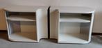 Auping Auronde nachtkastjes wit zonder schuifdeuren, Ophalen, Gebruikt, Wit, Tweepersoons