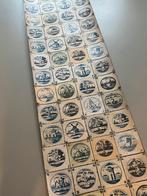 Vintage Delftsblauwe Tegeltjes Behang - 6,5 Meter, Ophalen of Verzenden