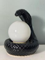 Vintage Cobra Lamp - Keramiek, Gebruikt, ?, Glas, Minder dan 100 cm