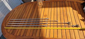 4 rvs banksticks met Fox butt rests beschikbaar voor biedingen