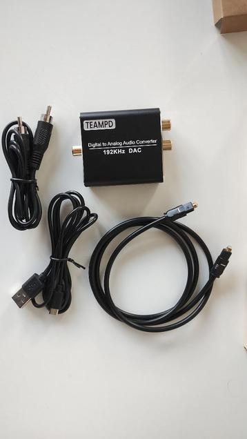 Digitale naar-analoge adapter RCA L/R, Optical, Coaxial, USB beschikbaar voor biedingen