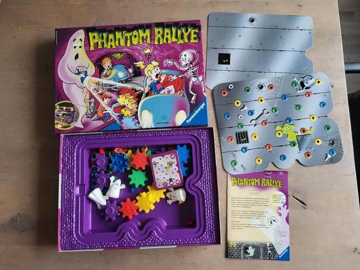 spel Phantom Rallye - 'spookslot', Hobby en Vrije tijd, Gezelschapsspellen | Bordspellen, Gebruikt, Een of twee spelers, Drie of vier spelers
