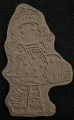 Magnolia Rubberstamp.Meisje met mandje.EZ mounted.Nieuw3,00, Hobby en Vrije tijd, Stempelen, Ophalen of Verzenden, Nieuw, EZ-mounted stempel