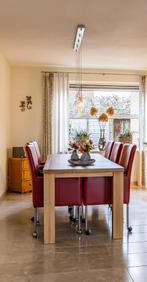 Eiken eetkamertafel met 6 stoelen, Huis en Inrichting, Complete eetkamers, Ophalen, Gebruikt, 4 tot 6 stoelen