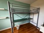 Metalen hoogslaper, Huis en Inrichting, Slaapkamer | Stapelbedden en Hoogslapers, Ophalen, Eenpersoons, Zo goed als nieuw, 200 cm